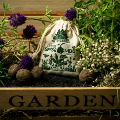 Die Stadtgärtner Geschenkideen>Wildkräuter Samenbombe Jutebeutel