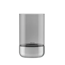 Blomus Kerzen, Leuchter Und Zubehör>Windlicht -CALMA- Edelstahl Matt, Glas Smoke Größe