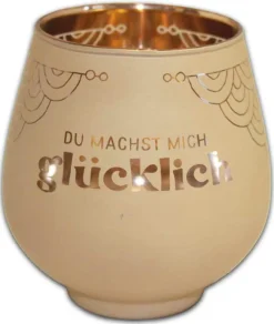 Blechwaren Fabrik Kerzen, Leuchter Und Zubehör>Windlicht Glücklich Kult