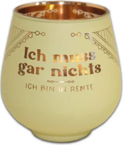 Blechwaren Fabrik Kerzen, Leuchter Und Zubehör>Windlicht Ich muss garnichts Kult