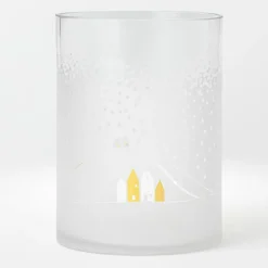 Räder Beleuchtung>Windlicht Schneetag „Schneelandschaft", D.19cm, H.