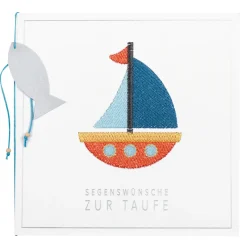 Räder Karten>XL-Stickkarte „Segenswünsche zur Taufe"